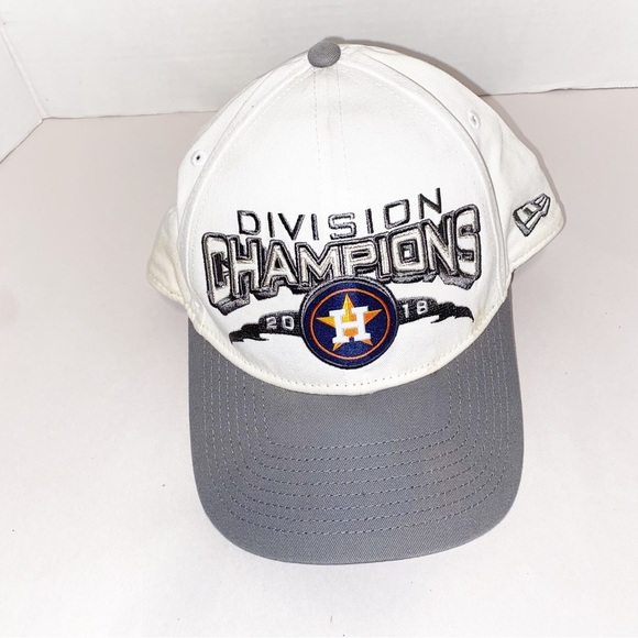 Astros Houston Division Champions White Gray 2018 Cap - Picture 1 of 7